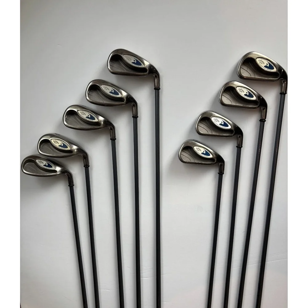 Callaway Hawkeye Set Tungsten Titanium Graph Shaft Regular Flex RH 3 -LW (9 pc)